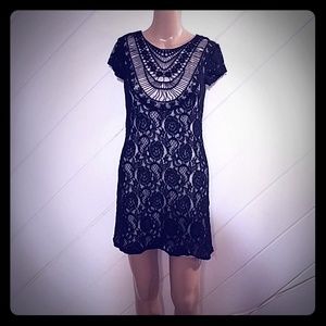 LBD with lace overlay sz XS